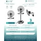 thumbnail image 5 of Ventilador Masterfan X3 18" 3 en 1 (Pedestal, Piso y Pared) con 3 Aspas, 3 Velocidades Negro, 5 of 5