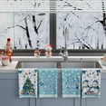 thumbnail image 6 of SM-XLHN Winter Snowmans Christmas Trees Bells Snowflakes Kitchen Towels Dish Towels 18x26 Inch Xmas Home Kitchen Decorations Hand Towels Set of 4 Drying Dishcloth, 6 of 6