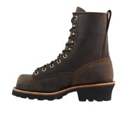 Chippewa Men's 8 Paladin Logger Lace-To-Toe Waterproof Steel Toe Boot Brown - 73101 BROWN