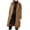 Brown, variant on Women Winter Long Cardigan Overcoat Lapel Casual Slim Outwear Jacket Cozy Warm Soft Lightweight Comfortable Outerwear
