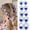 A, variant on 10pcs Colorful Heart Design Hair Ties for Little Girls - Soft Rubber Elastic Bands