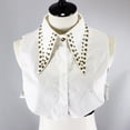 thumbnail image 3 of de solapa Punk para mujer, cuello falso, remaches sueltos, accesorio de disfraz desmontable con , medias s, cuello falso, 3 of 7