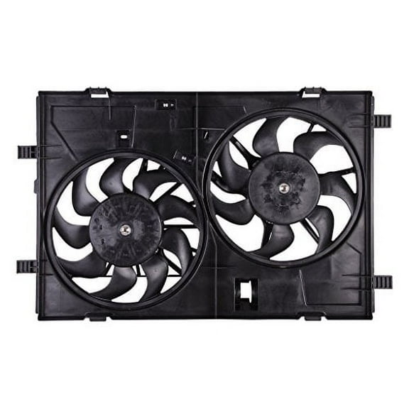 Dual Radiator and Condenser Fan Assembly - Pacific Best Inc. Fit/For MA3115145 09-10 Mazda Mazda6 2.5/3.7L