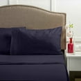 thumbnail image 7 of Hotel Style 600 Thread Count 100% Luxury Cotton Sheet Set, Queen, Dark Iris/Indigo, 7 of 7