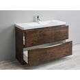 thumbnail image 3 of Eviva Smile 48" Rosewood Freestanding Modern Bathroom Vanity w/ White Integrated Top, 3 of 3