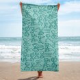 thumbnail image 2 of Green Ribbon Pattern - Beach Towel, 2 of 3