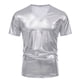 thumbnail image 4 of pstuiky camisetas para hombre, Blusa informal de verano con cuello en V y manga corta para hombre camisas casuales para hombre xxl, 4 of 9