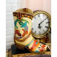 thumbnail image 5 of Rustic Southwestern Tribal Aztec 2 Gecko Lizards Cowgirl Cowboy Boot Floral Vase, 5 of 6
