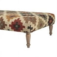 thumbnail image 4 of Ottoman Rembourré de Transition en Bois Multicolore Jambe Cocktail, 4 of 5