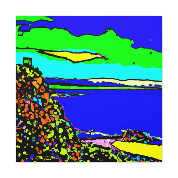 Coastal Pop Jazzscape - Canvas