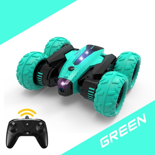 Coche eléctrico de 4 canales y 24 ghz volteo de 360 grados vehículo acrobático giratorio para niños JShteea libre de BPA
