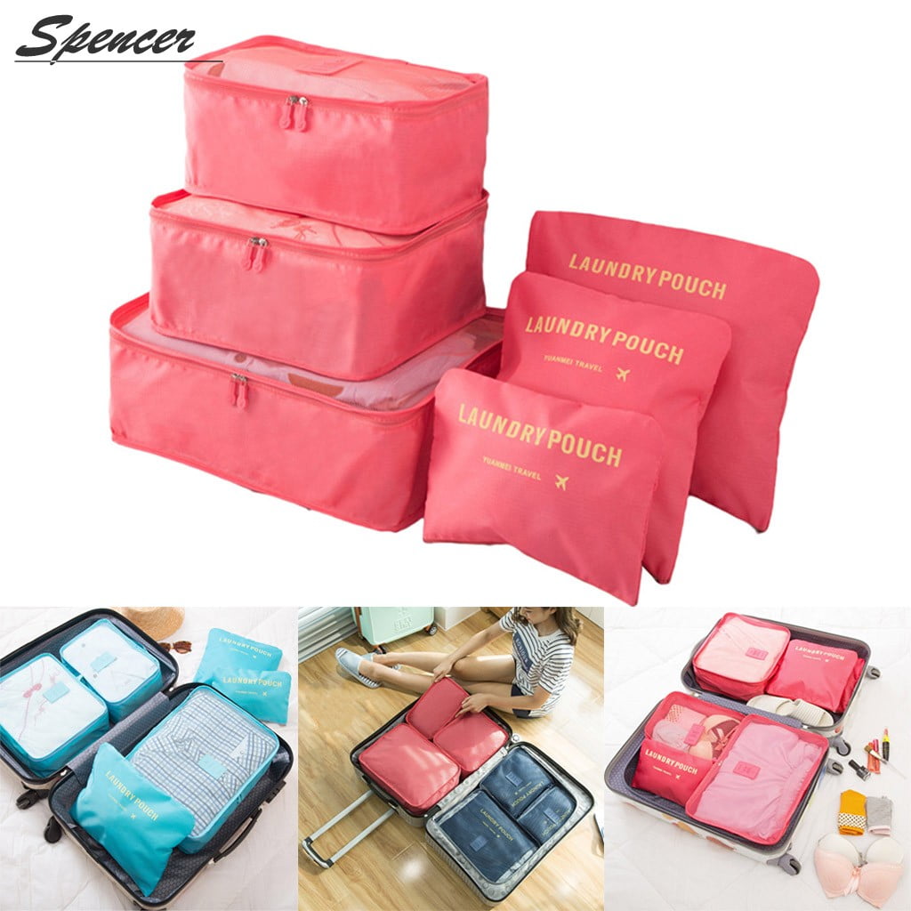 Shacke Pak - 4 Set Packing Cubes - Travel Organizers with Laundry 