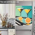 thumbnail image 3 of Yayeee Magnetic Dishwasher Cover for The Front Decoration Home Kitchen Machine Sticker Protector, Orange Glasses, 3 of 6