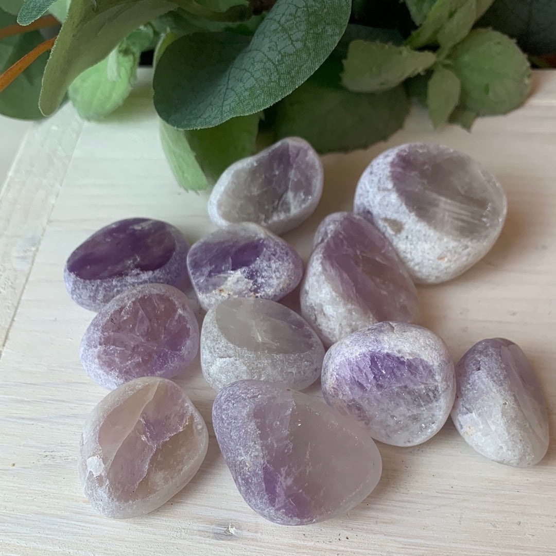 Crystal Joys Rose Quartz Ema Egg, Purple