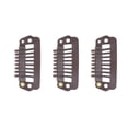 thumbnail image 2 of Snap Clips , Avoid Pulling Hair Easily   Clips Snap Comb Durable Material Different Use  For Woman For Saloon Dark Brown, 2 of 8