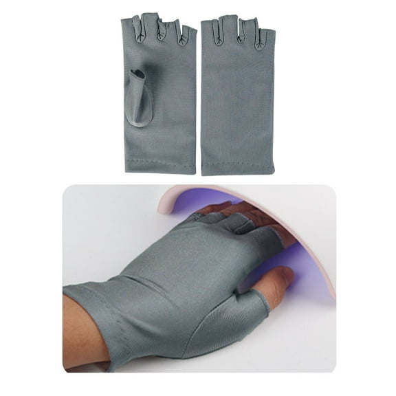 Illuminated Open Finger Gloves for and Home Use Half Finger Design for Enhanced Nail Tools Ideal for Outdoor Applications