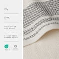 thumbnail image 5 of Texere 100% Organic Cotton Rice Weave Bath Towel Sets, Cream w/Blk (2 Bath Towels), 5 of 5