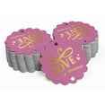 thumbnail image 2 of Inkdotpot 50 Pack Let Love Sparkle Wedding Favor Paper Tags Craft Real Gold Foil Hang Tags, 2 of 6