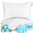 thumbnail image 1 of MARNUR Adjustable Shredded Memory Foam Pillows Queen Size, Cooling Pillow with Extra Foam, Dual-Sided Breathable Cover, All Seasons, 2-pack, 1 of 11