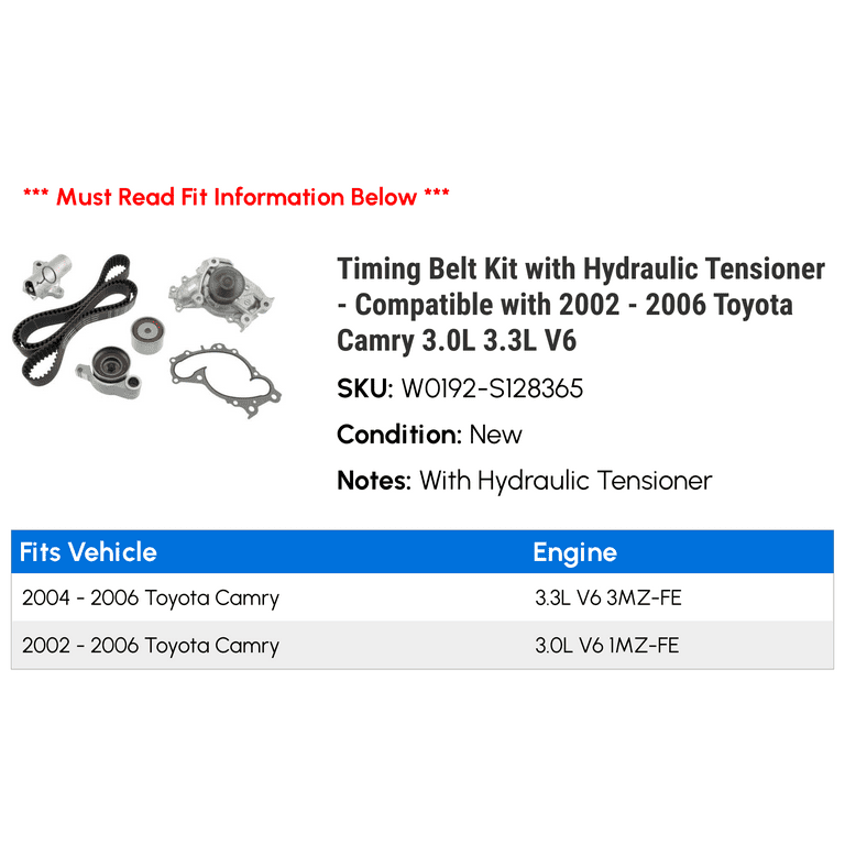2005 toyota camry timing belt 2025