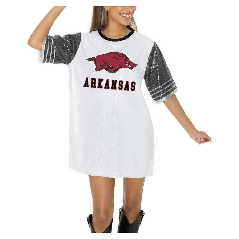 Women's Gameday Couture White Arkansas Razorbacks Full Sequin Jersey Dress  - Walmart.com
