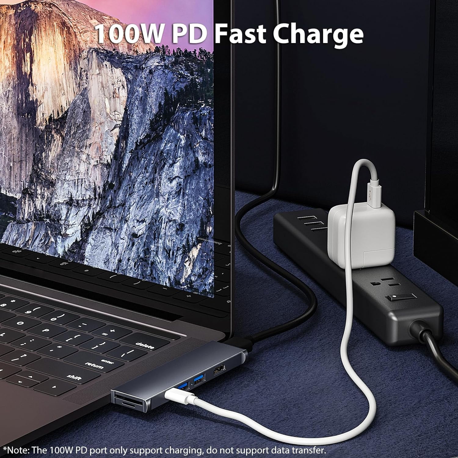 7 in 2 USB-C Hub Type C To USB 4K HDMI PD Adapter For iPhone Macbook Pro/Air