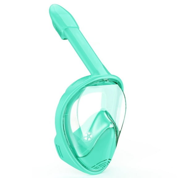 Qheng Kids Snorkel Mask Full Face, Snorkeling Set with Camera Mount, 180 Degree Panoramic View Snorkeling Gear Anti-Fog Anti-Leak