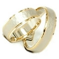 thumbnail image 2 of Pompeii3 14K Gold Matching Two Tone Hammered Wedding Ring Set, 2 of 3