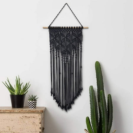 Macrame Wall Hanging Tapestry Art Geometric Bohemian Tapestry for House, Apartment,Dorm Room Decoration, Bedroom, Nursery, Wall Ornament,Wedding