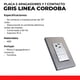 thumbnail image 2 of KIT DE 2 PLACAS Sanelec 2 APAGADORES 1 CONTACTO GRIS Córdoba 4637, 2 of 5