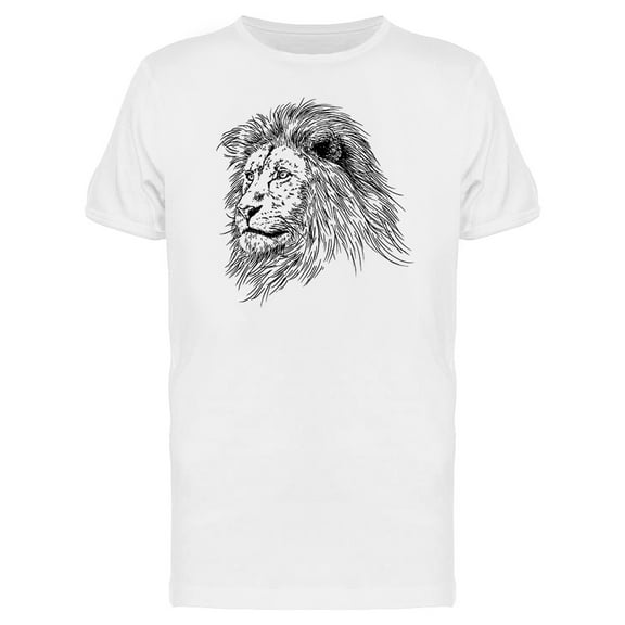 Sketch Of A Proud Lion T-Shirt Men -Image by Shutterstock, Male x-Large