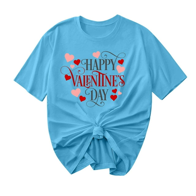 Camisetas de Manga Corta para Mujeres, Camiseta de Cuello Redondo Impresa de Moda, Primavera Y Verano Casual