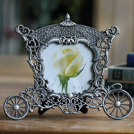 Babies Photo Frames Vintage Metal Carriage Photo Frame - 3