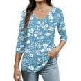 thumbnail image 2 of Gold Tops for Women L Sky Blue, 2 of 4