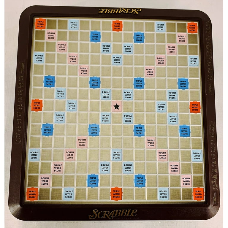 Deluxe Scrabble Rotating Board Game with Turntable - Walmart.com Deluxe Scrabble Rotating Board Game with Turntable - Walmart.com