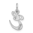 thumbnail image 3 of 925 Sterling Silver Dainty Letter E Initial Name Monogram Necklace Charm Pendant, 3 of 8