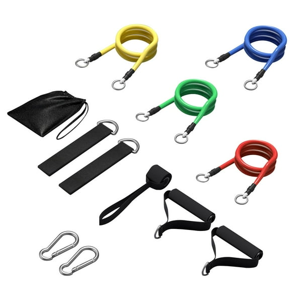 4 bandas de resistencia, herramientas de entrenamiento para el tobillo con anclaje para puerta y bolsa de transporte para hombres y mujeres, fitness,
