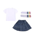 thumbnail image 2 of Amidoa Girls Summer Outfits Solid Color Tank Top and Summer Casual Kids Pants Clothing Set,Red Size 5T, 2 of 9