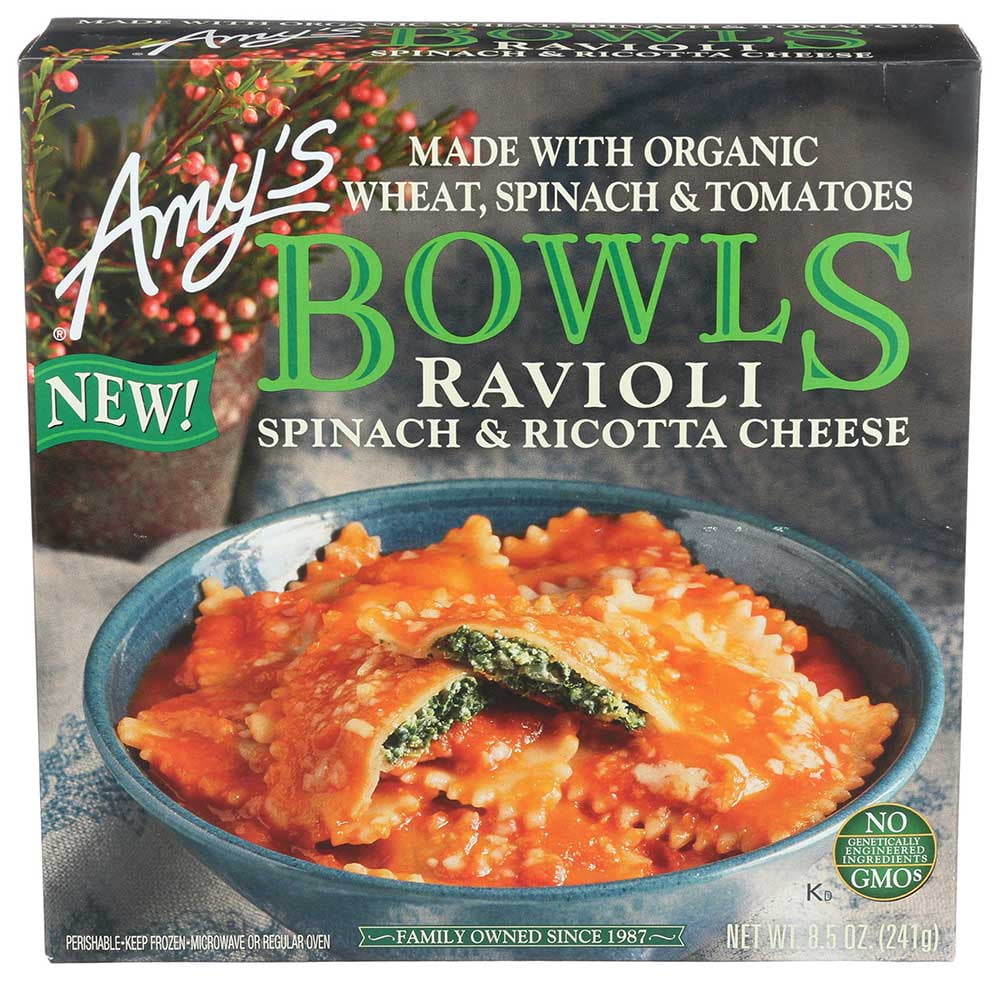(12 Pack)Amy's Non Gmo Spinach Ravioli Bowl Made with Organic Wheat ...