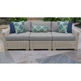 thumbnail image 2 of Coast 3 Piece Outdoor Wicker Patio Furniture Set in Grey, 2 of 2