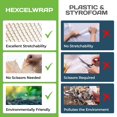 thumbnail image 2 of HexcelPack HexcelWrap Mini - Honeycomb Packing Paper, Eco-Friendly, Sustainable Paper Bubble Wrap for Shipping & Moving, Cushioned Packing Material i, 2 of 8