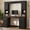 Black, variant on MODERNLUXE L-Shaped Desk with Drawers & Hutch,Home Office Desk with File Drawers,Charging Stations & Keyboard Tray,Corner Computer Desk for Bedroom,Small Space,Black