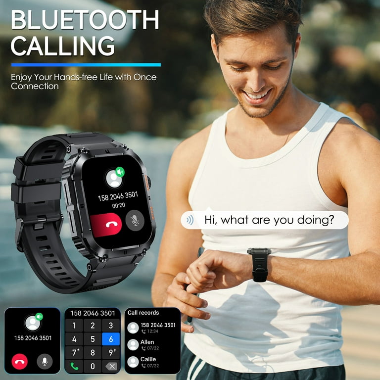 Watch Pro Smartwatch,1.96'' AMOLED Display, IP68 Water Resistant  Multi-System GPS Fitness Tracker with Health Monitoring, 13Day Battery  Life, Dark