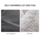 thumbnail image 5 of Self-Warming Cat Bed Pad Cat Cushion Bed with Anti Slip Bottom Soft Winter Washable Cat Bed Mat for Indoor Cats Dogs, 5 of 5