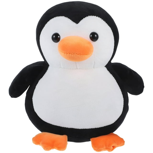 KAKOWELY Muñeco de peluche decorativo, adorable muñeco de pingüino de peluche, juguete decorativo de pingüino de peluche