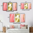 thumbnail image 4 of Designart "Pink Feather Elegance in Boho Glam" Feathers Framed Wall Art Set Of 3 - Pink Modern Frame Gallery Set For Office Decor, 4 of 6