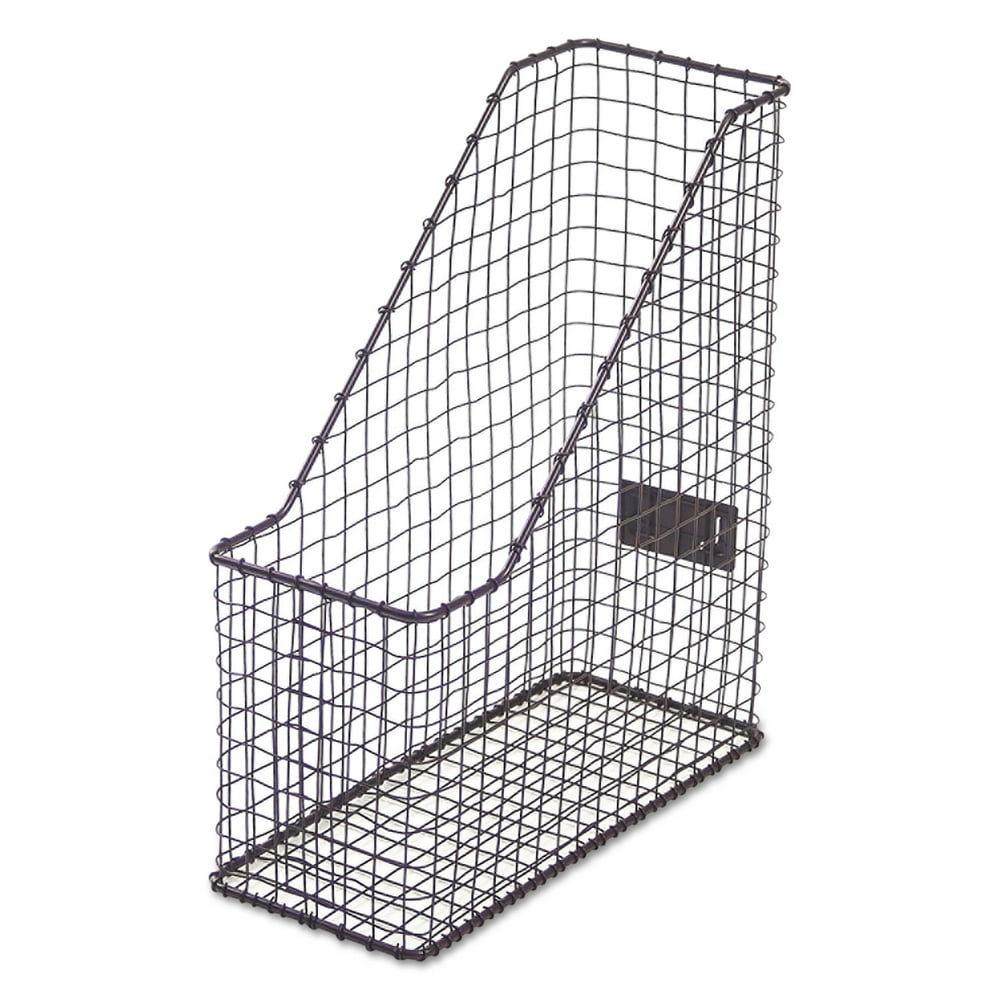 Universal Vintage Wire Mesh Magazine Holder, Frontnotched Loading