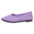 thumbnail image 3 of YLYL Women Knit Ballet Flats Non Slip Pointed Toe Comfortable Softable Casual Dressy Work Flats Shoes, 3 of 8