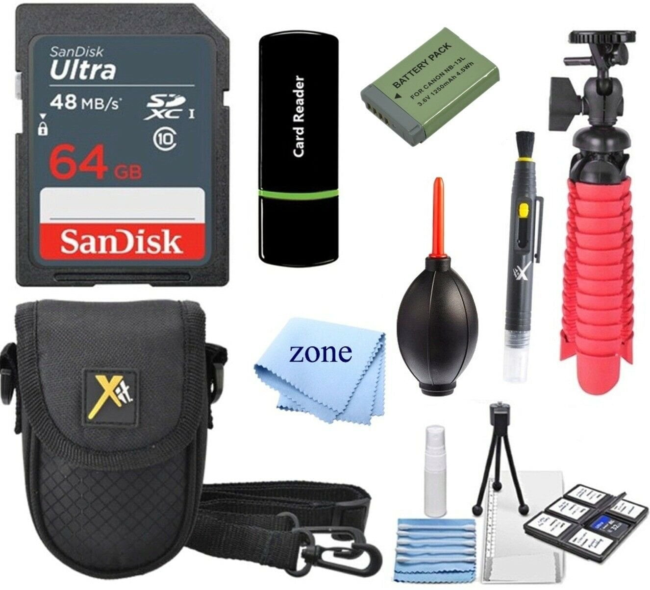 Accessory Kit for Canon PowerShot G7X Digital Camera