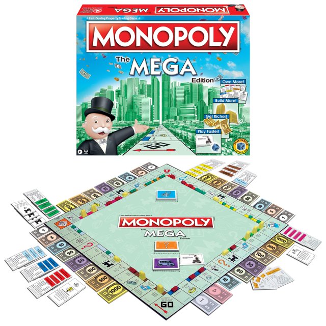 Juego de mesa Monopoly The Mega Edition Winning Moves Games